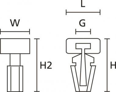 Hellermann TM1SF-PA66 WH (100) 