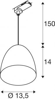 SLV PARA CONE 14 Pendelleuchte   1009141 