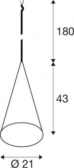 SLV MAGICO 20 Pendelleuchte E27  1009135 