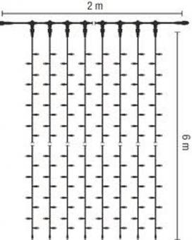 S&H Ersatzstrang f.LED Drape Lite  58299 