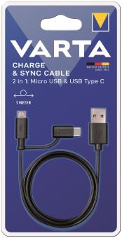 VARTA 2in1 Charge u.Sync Cable     57948 