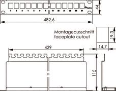 TEGA 19" Modulträger 1HE     J02023A0056 