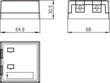 TG Modul-Aufnahme 2-fach Ap  H02000A0072 