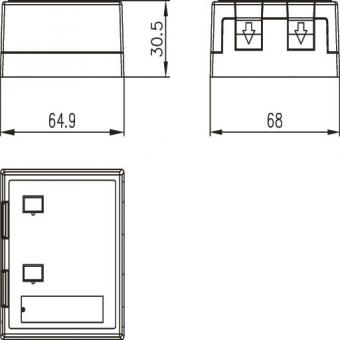 TG Modul-Aufnahme 2-fach Ap  H02000A0072 
