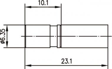 TEGA SMB-Kabelbuchse Cr/Cr Au  100024872 