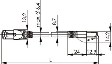 TG S/FTP Cat.7 4x2xAWG 27/7, L00001A0139 