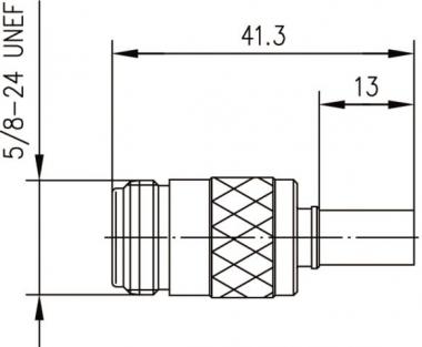 TEGA N-Kabelbuchse Cr/Cr     J01021B0117 