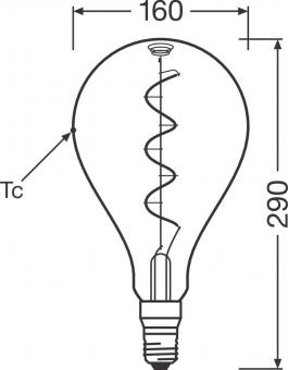 Osram 1906 LED BGRP 4 W/818 230V FIL SM 