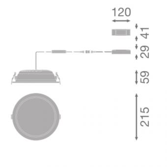 Ledvance DL CMFT HE D200 P 25W ML 830 OP 