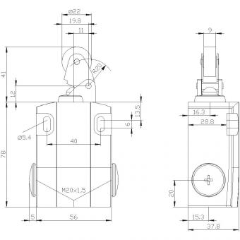 Siemens 3SE51220CE01 SIRIUS Pos.Schalter 
