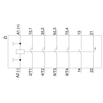 Siemens 3RT23271BB40 Schütz 4S AC-1:50A 