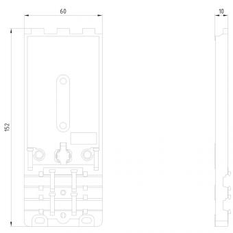 Siemens 3RK19010CA00 AS-I Montageplatte 