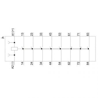 Siemens 3RH22621BB40 Hilfsschütz 6S+2 