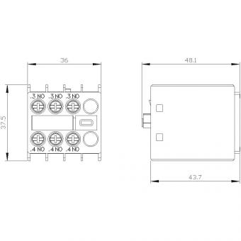 Siemens 3RH29111HA30 Hilfsschalterblock 