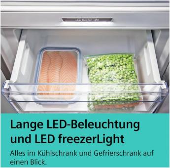 Siemens KG49NAXCF blackSteel Kühlkombi 