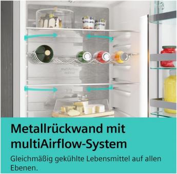 Siemens KG49NAXCF blackSteel Kühlkombi 