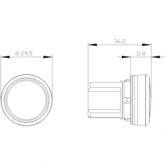 Siemens 3SU10016AA700AA0 Leuchtmelder 
