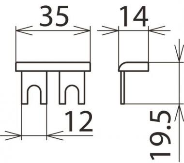 DEHN Kammschiene 1-phasig 2-pol.  900617 