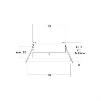 BRUM Einbaumodul rund, flach    37005070 