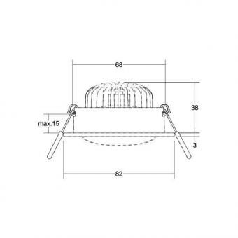 Brumberg LED-Einbaustrahler 230 39379173 
