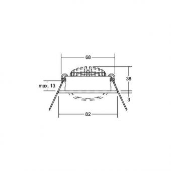 Brumberg LED-Einbaustrahler 230 39421253 