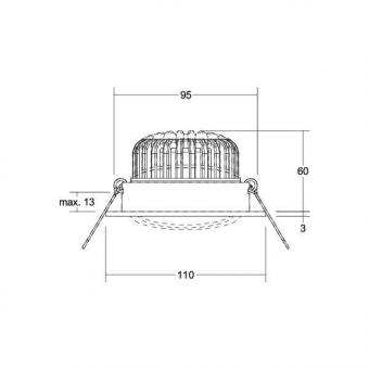 Brumberg LED-Einbaustrahler 230 39395073 