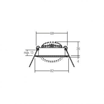 BRUM LED EBS 230V 6W 3000K BB   38363073 