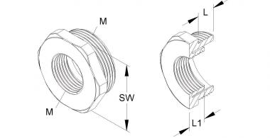 Kleinhuis Reduzierring metrisch 893M4032 