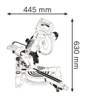 Bosch Paneelsäge GCM 80 SJ    0601B19001 