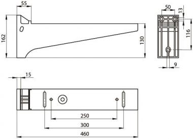 Unex isol. Ausleger lichtgrau      66403 
