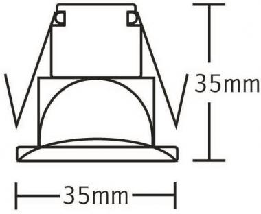 Rutec Lichtpunkt eisen gebürstet  R55985 