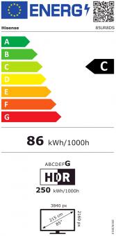Hisense 85UR8DS sw Mini LED-TV RGB 