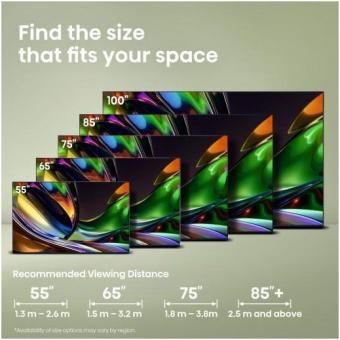 Hisense 65UR8DS sw Mini LED-TV RGB 