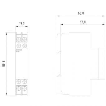 Siemens 5TT6111 Unterstromrelais T5570 