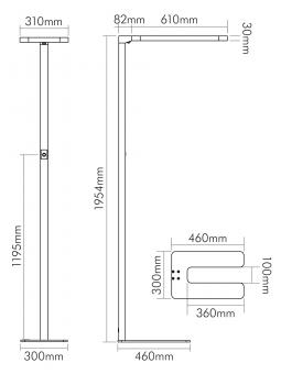 Nobile LED Büro-Stehleuchte   1751325525 