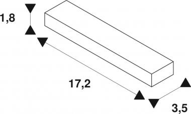 SLV Längsverbinder silbergrau     143102 