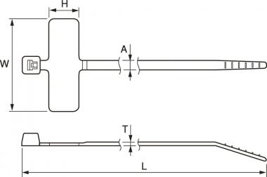 Hellermann IT18R-PA66-NA(100) 100x2,5mm 