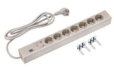 Bachmann 19" 1HE PVC 7xSchuko    333.604 