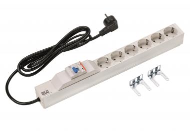 Bachmann 19" 1HE 6xSchuko 1xFi   333.411 
