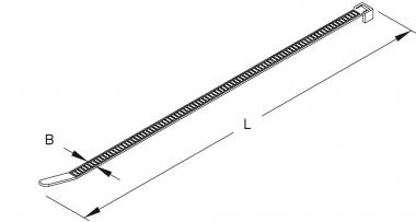 Kleinhuis Kabelbinder 98x2.5mm  1709/210 