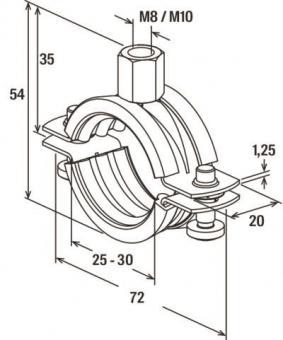 Fischer Rohrschelle FRS 25 -30    042537 