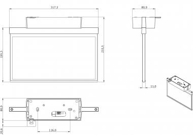 RP-Technik RZ-Leuchte Decke EB GAXD403WL 