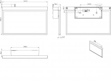 RP-Technik RZ-Leuchte Wand EB  GAXW403WL 