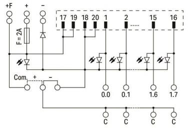 WAGO 704-2024 Übergabemodul für 