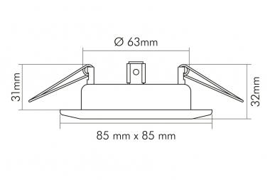 NOBIL Einbauleuchte 1x50W     1760110900 