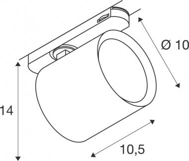 SLV TRACKSPOT V 3 Ph. 18W 940    1008849 