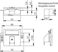 TG Modul-Aufnahme 50x50      H02010A0079 