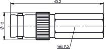 TG BNC-Kabelbuchse TWIST-ON  J01003A0020 