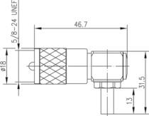 TEGA UHF-Kabelwinkelstecker Cr 100024338 