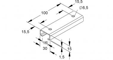 NIED Ankerschiene           2970/100-2SL 